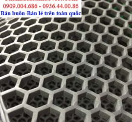 Thảm nhựa lưới tổ ong màu ghi LVT 425