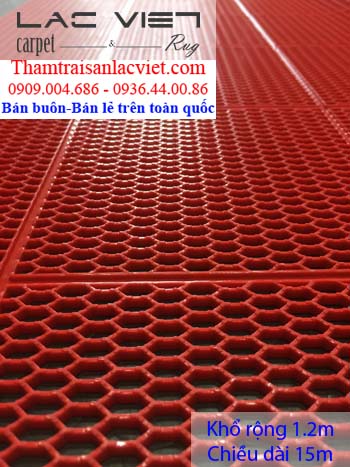 Nhựa lưới tổ ong thoát nước màu đỏ LVT 422