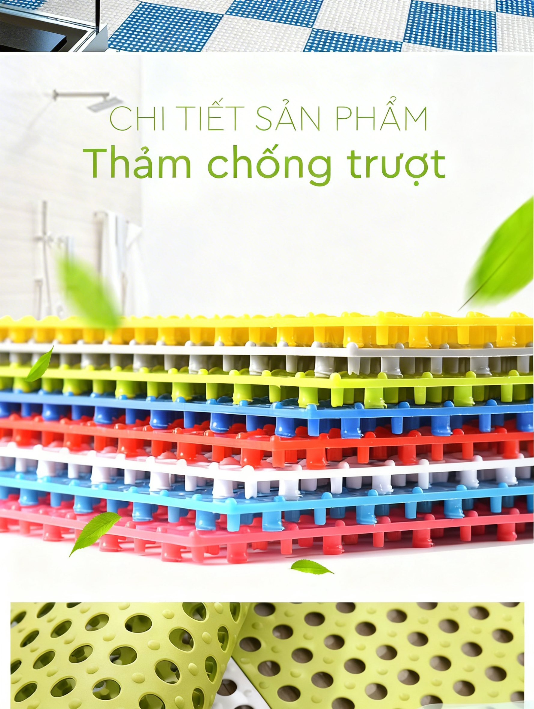Thảm nhựa ghép chống trơn cao cấp
