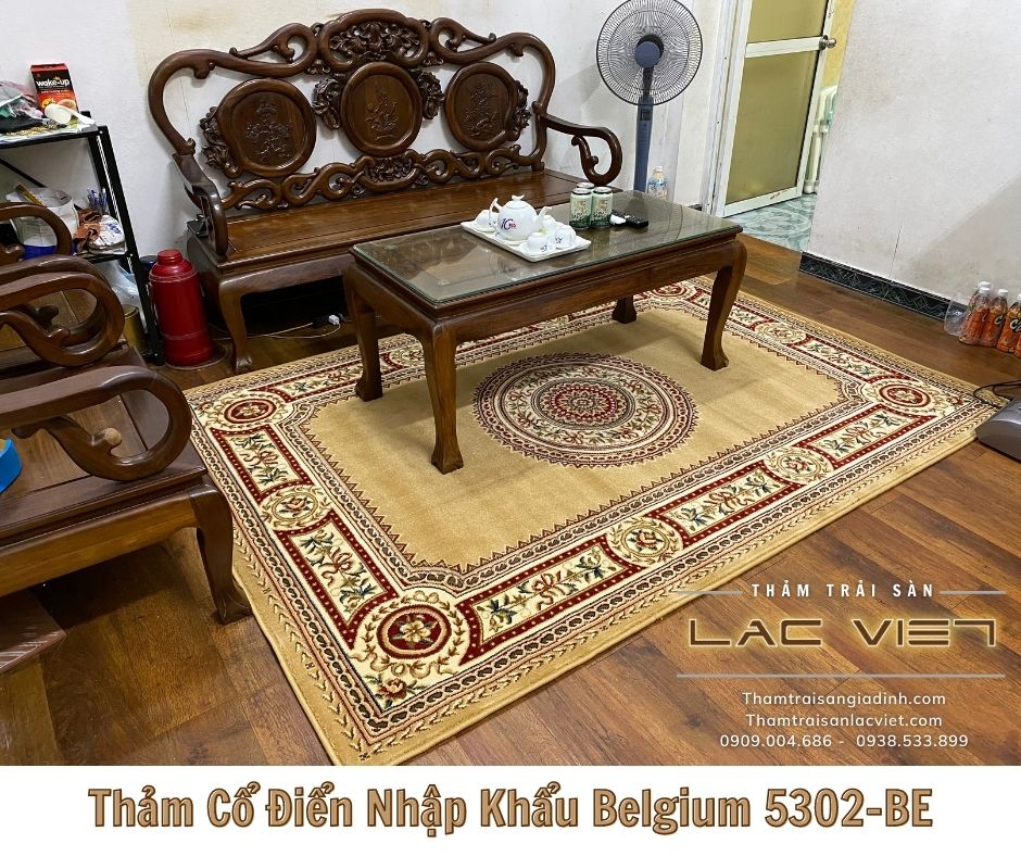 Thảm hoa văn cổ điển belgium-5302-BE