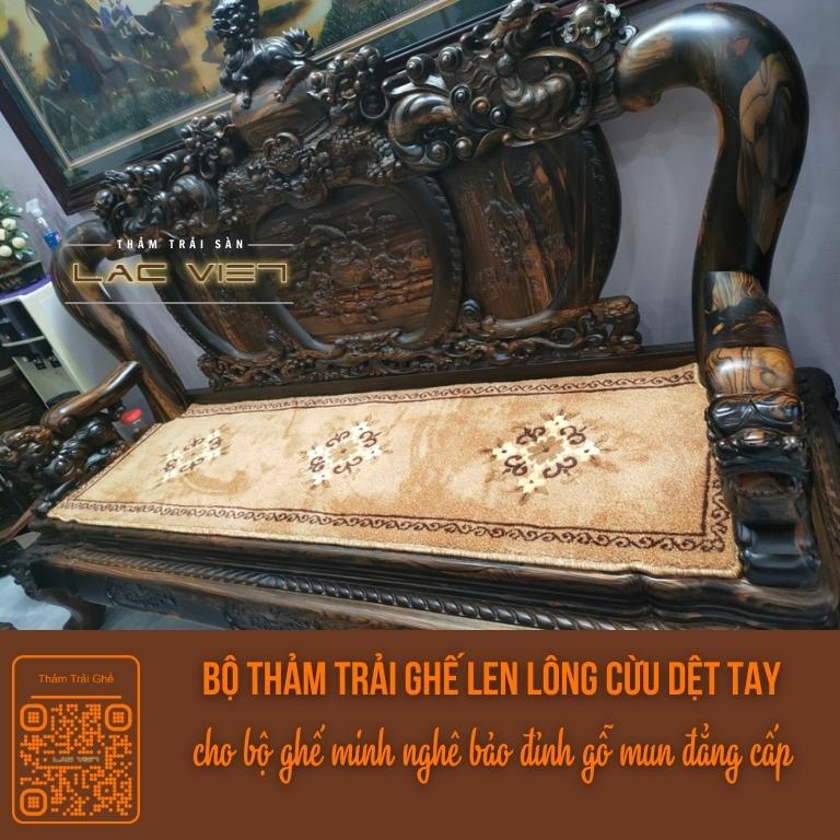 hubeauty-vn-Bộ nghê đỉnh gỗ mun trải thảm len dệt tay quá đẹp (5)