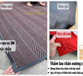 thảm lau chân xương cá