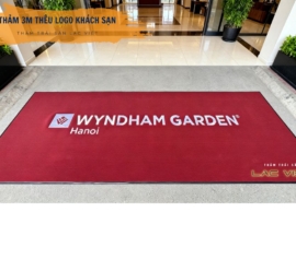 Thảm Chùi Chân Logo Cho Doanh Nghiệp – Xu Hướng Nhận Diện Thương Hiệu Mới Thảm 3M thêu logo khách sạn