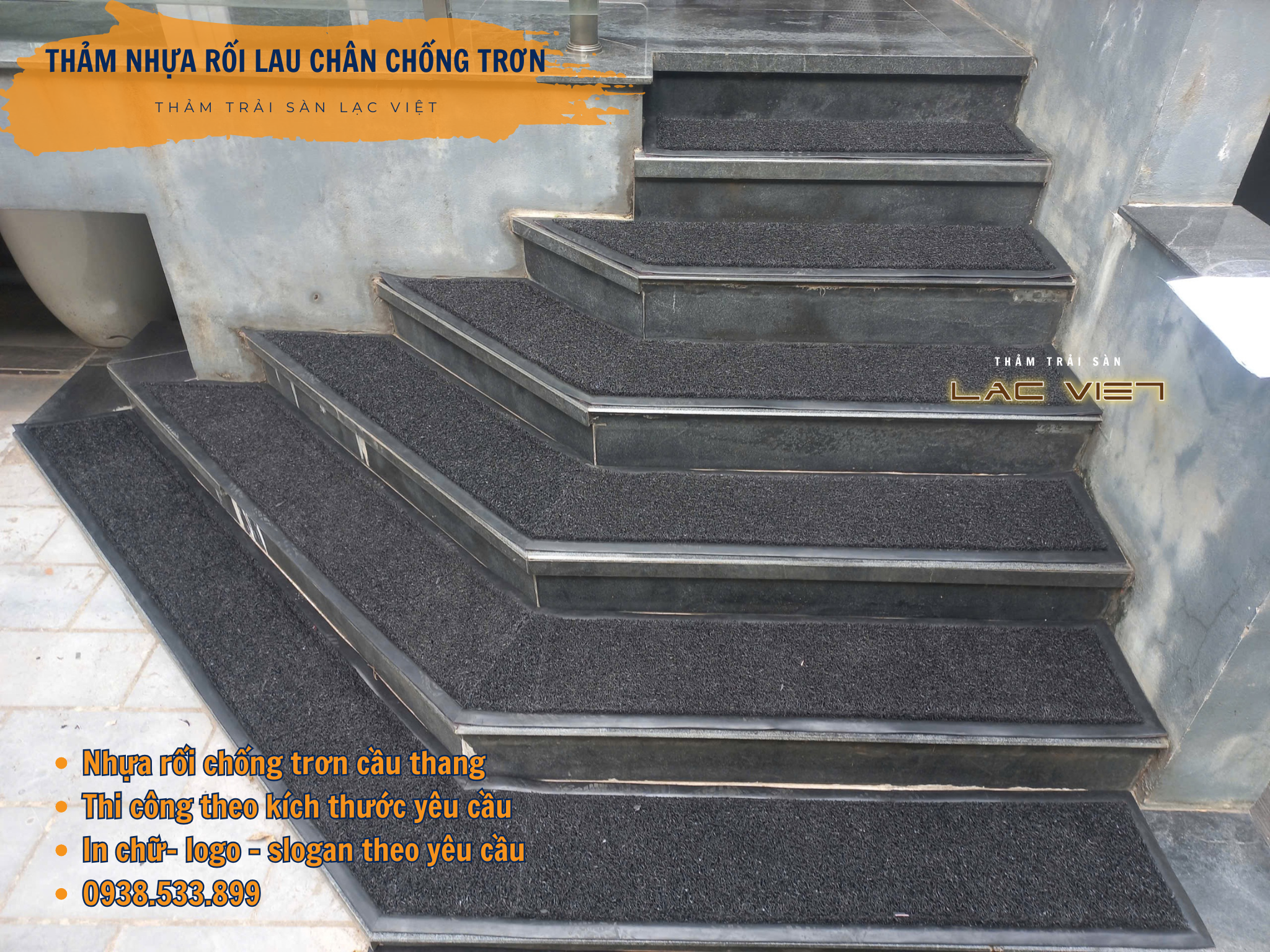 Thảm nhựa rối lau chân chống trơn