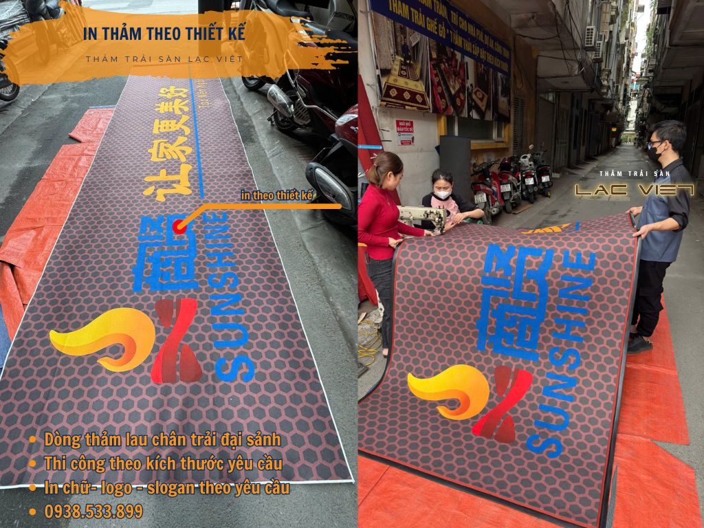 In thảm theo thiết kế