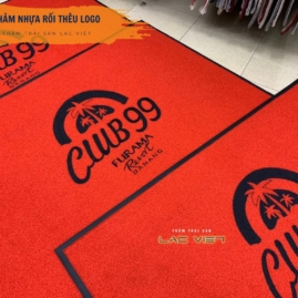 Thảm chùi chân logo