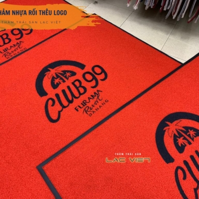 Thảm chùi chân logo